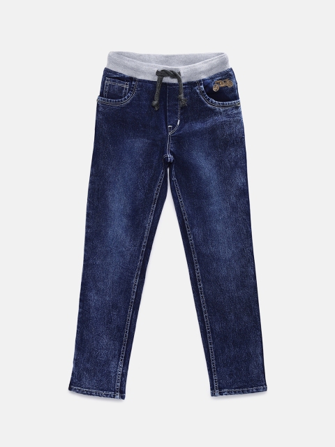 

chopper club Boys Blue Regular Fit Mid-Rise Clean Look Jeans