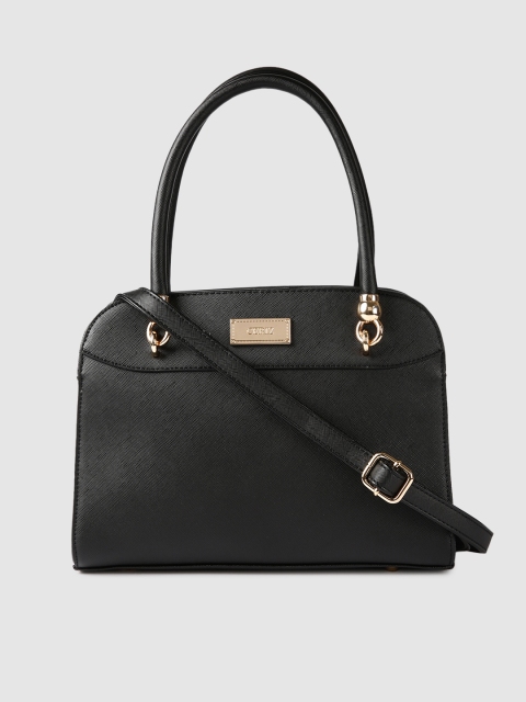 

CERIZ Black Solid Handheld Bag