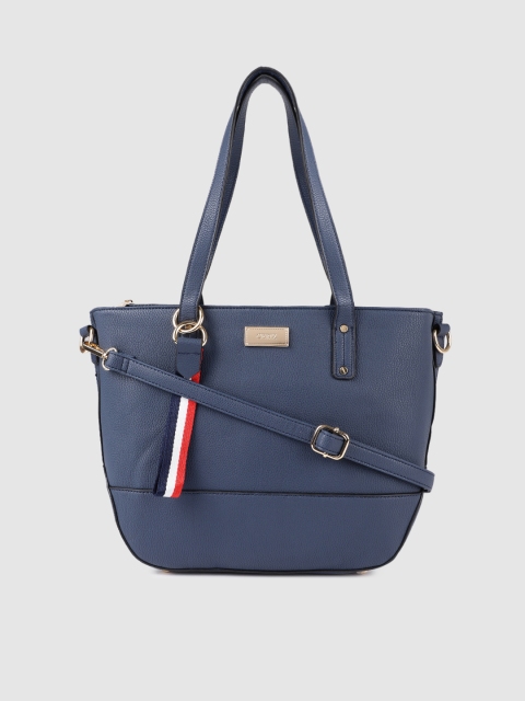 

CERIZ Navy Blue Solid Handheld Bag
