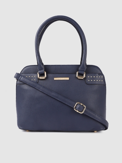 

CERIZ Navy Blue Solid Handheld Bag