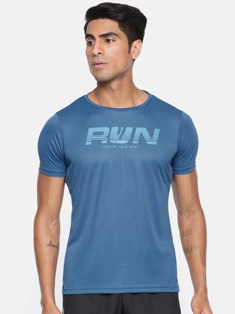 

Proline Active Men Teal Blue Solid Round Neck T-shirt