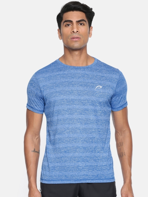 

Proline Active Men Blue Striped Round Neck T-shirt