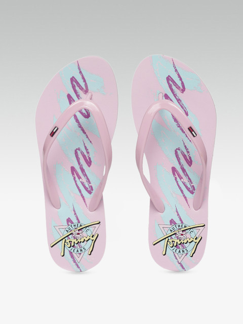 

Tommy Hilfiger Women Pink Printed Flip Flops