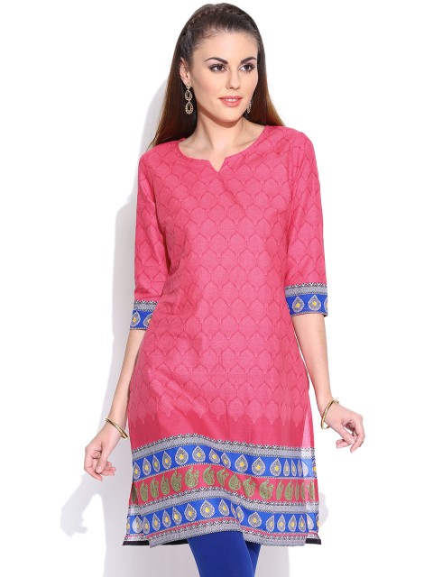 

Aurelia Pink Printed Kurta