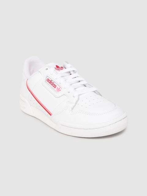 

ADIDAS Originals Women White Leather Continental 80 Perforated Sneakers