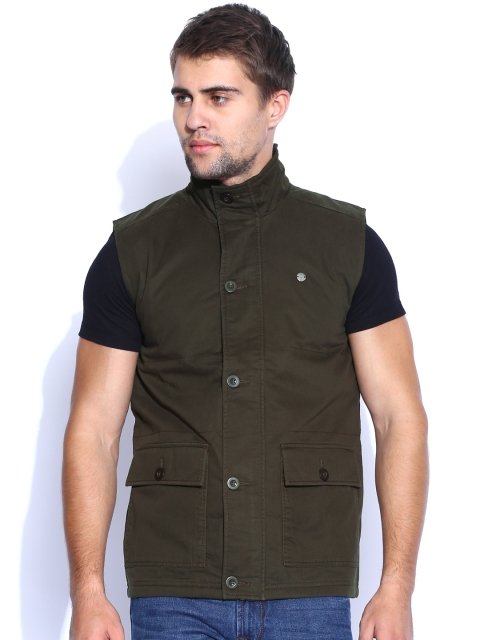 

Peter England Casuals Brown Sleeveless Jacket
