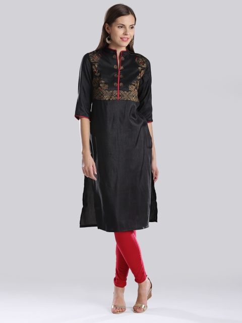 

W Black Printed Kurta