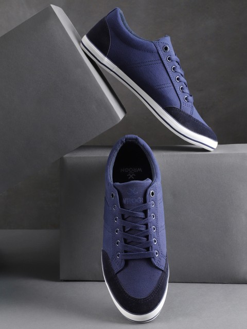 

WROGN Men Navy Blue Sneakers
