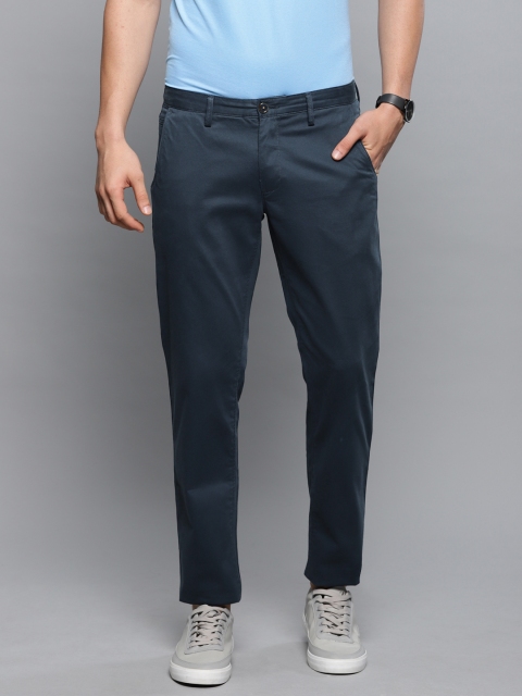 

Louis Philippe Sport Men Navy Blue Slim Fit Solid Regular Trousers