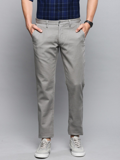 

Louis Philippe Sport Men Grey Slim Fit Solid Regular Trousers