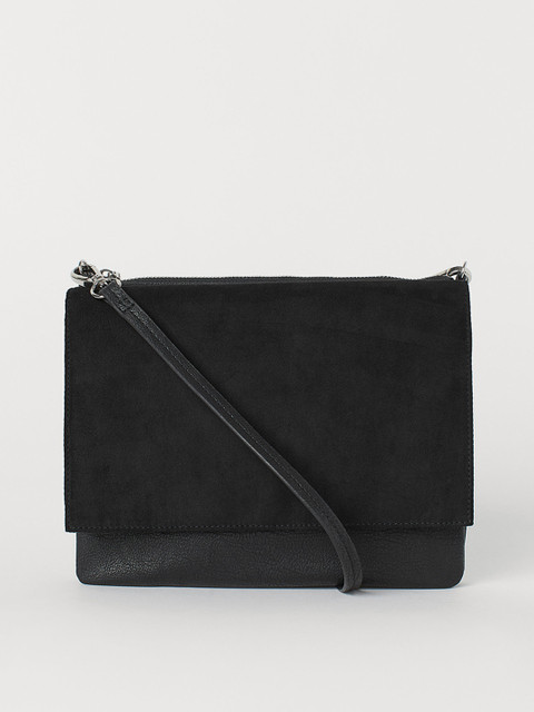 

H&M Women Black Solid Shoulder Bag