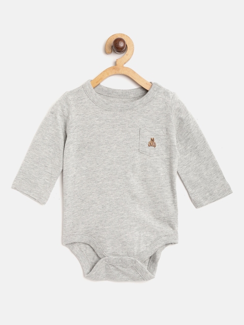

GAP Boys Long Sleeve Bodysuit, Grey