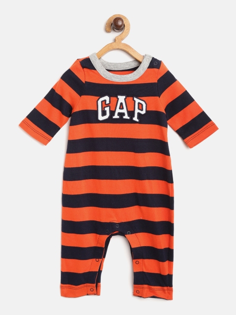 

GAP Boys Stripe Long Sleeve One-Piece, Orange