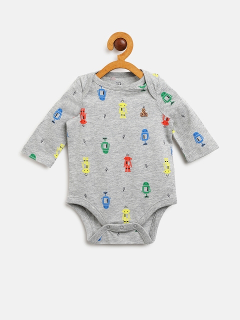 

GAP Baby Boy's Cab Bodysuit, Grey melange