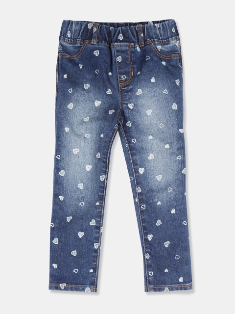 

GAP Girls Blue Heart Skinny Jeans with Fantastiflex