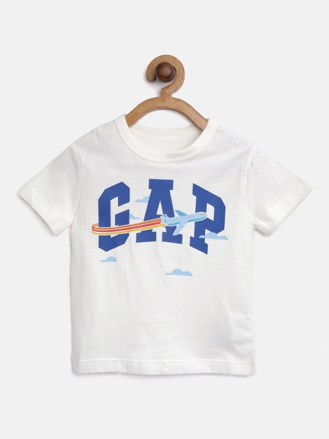 

GAP Boys Travel Experience Logo Crewneck T-shirt, White