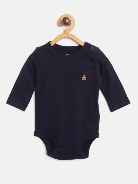 

GAP Boys Long Sleeve Bodysuit, Navy blue