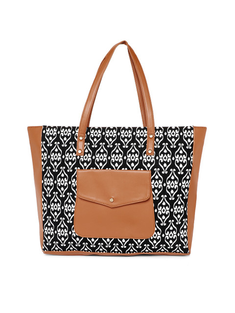

Kanvas Katha Black Printed Shoulder Bag