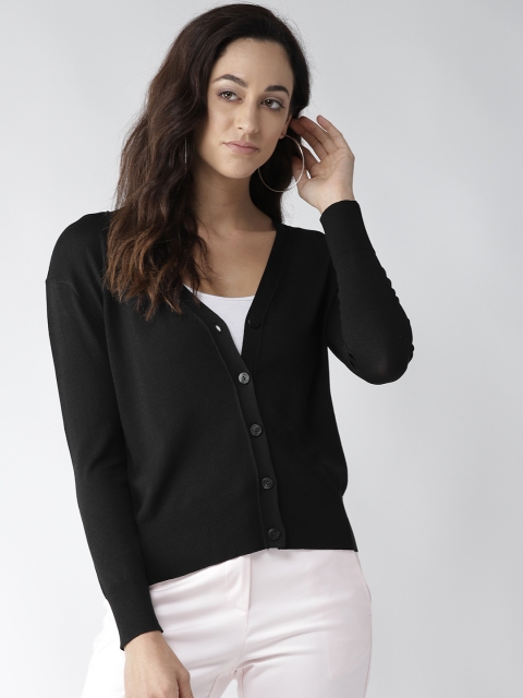 

Marks & Spencer Women Black Solid Cardigan