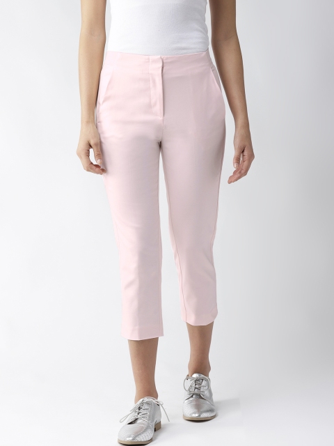

Marks & Spencer Women Pink Solid Slim Fit Capris