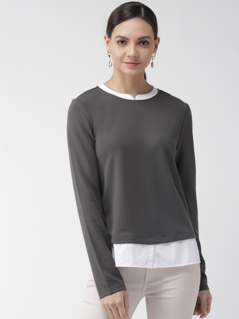 

Marks & Spencer Women Grey Solid Top