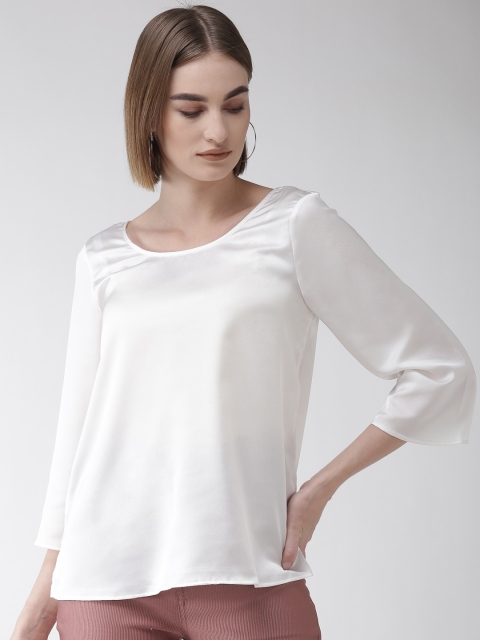 

Marks & Spencer Women White Solid Top With Stain Finish