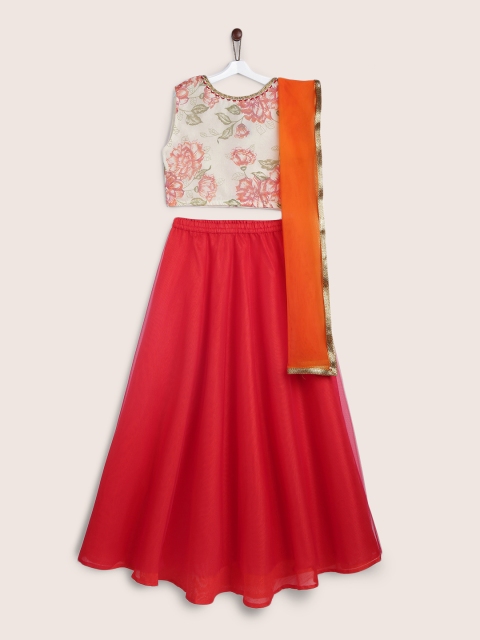 

YK Multicoloured Ready to Wear Lehenga & Blouse with Dupatta, Multi
