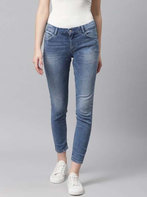 

Marks & Spencer Women Blue Skinny Fit Mid-Rise Clean Look Stretchable Jeans