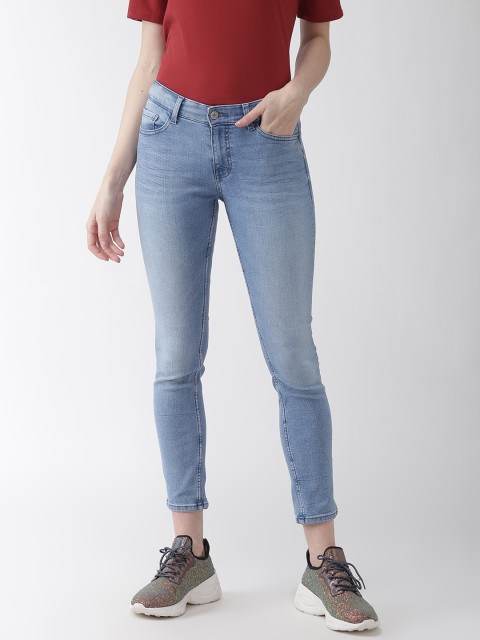 

Marks & Spencer Women Blue Slim Fit Mid-Rise Clean Look Stretchable Jeans