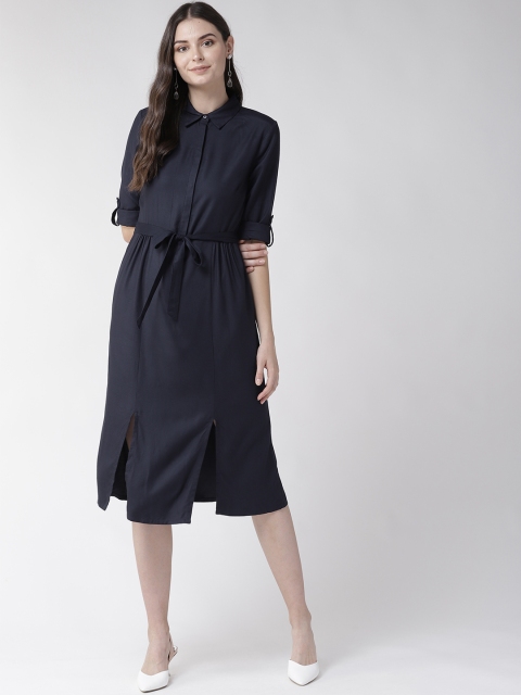 

Marks & Spencer Women Navy Blue Shirt Dress