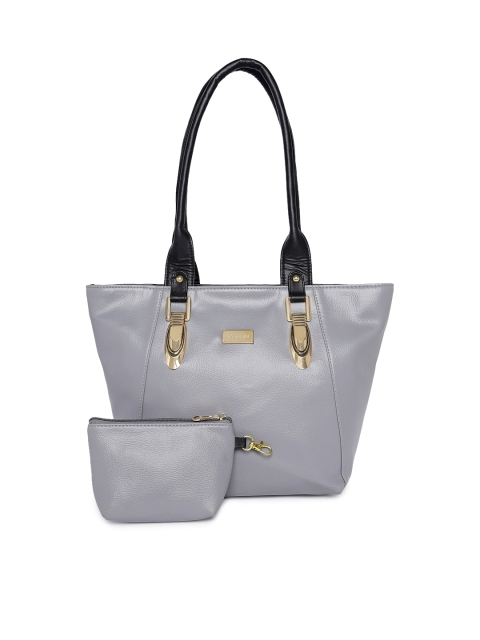 

Anna Claire Grey Solid Shoulder Bag