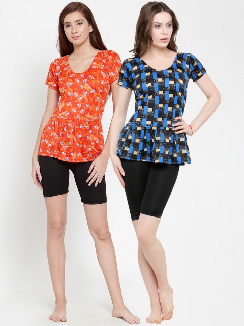 

N-Gal Women Pack of 2 Swimwears, Black