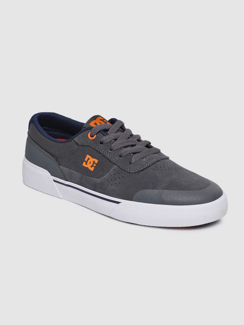 

DC Men Grey SWITCH PLUS Super Suede Sneakers