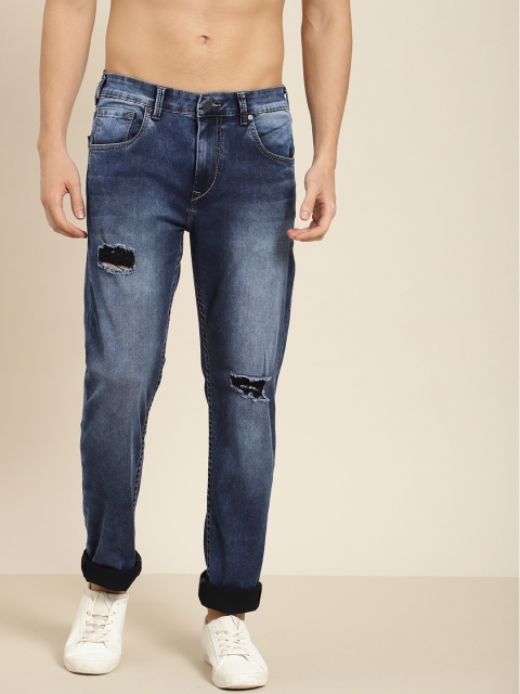 

Moda Rapido Men Blue Slim Fit Mid-Rise Mildly Distressed Stretchable Jeans