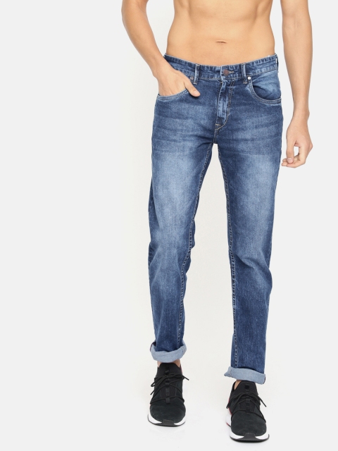 

HERE&NOW Men Blue Slim Fit Mid-Rise Clean Look Stretchable Jeans