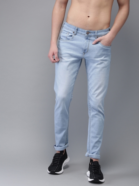 

HERE&NOW Men Blue Slim Fit Mid-Rise Clean Look Stretchable Jeans