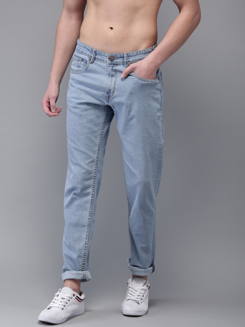 

HERE&NOW Men Blue Slim Fit Mid-Rise Clean Look Stretchable Jeans