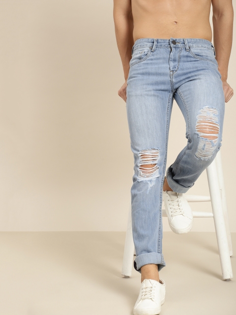 

Moda Rapido Men Blue Slim Fit Mid-Rise Mildly Distressed Jeans