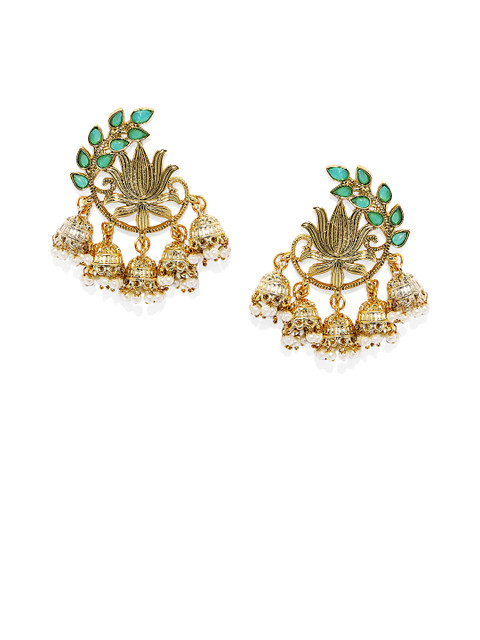 

Peora 18K Gold-Plated & Green Classic Drop Earrings