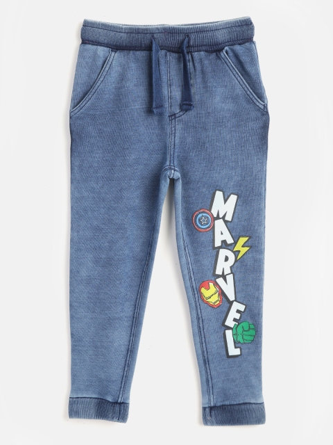 

YK Boys Blue Printed Joggers