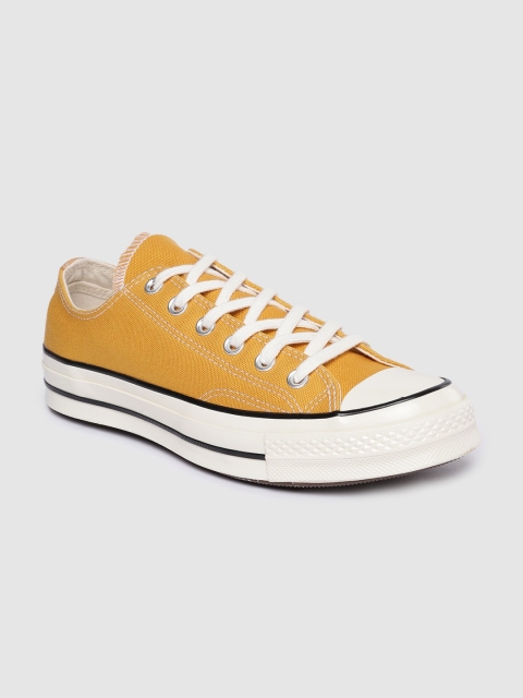 

Converse Unisex Yellow Solid Sneakers