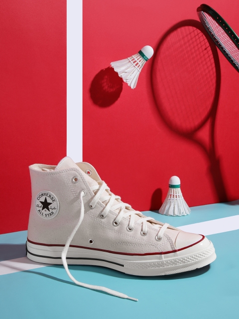 

Converse Vintage Canvas Chuck 70 Off-White Solid Mid-Top Sneakers