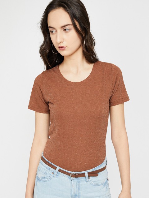 

Ginger by Lifestyle Women Tan Solid Top