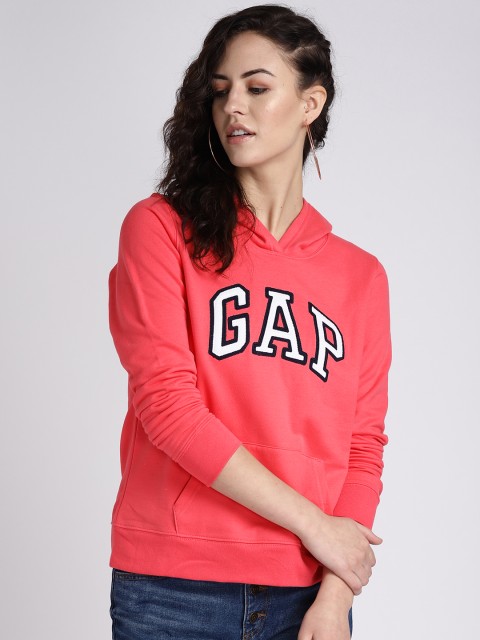 

GAP Women's Vintage Soft Logo Pullover Hoodie, Pink