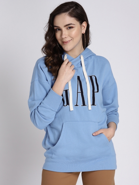 

GAP Women's Logo Vintage Soft Pullover Sweatshirt Tunic, Blue