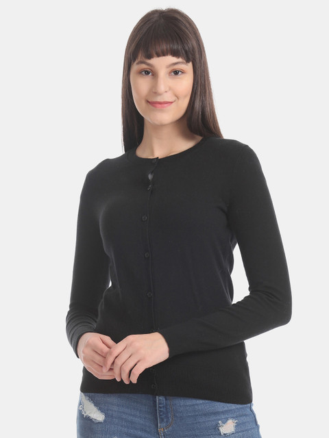

GAP Women Black Solid Cardigan