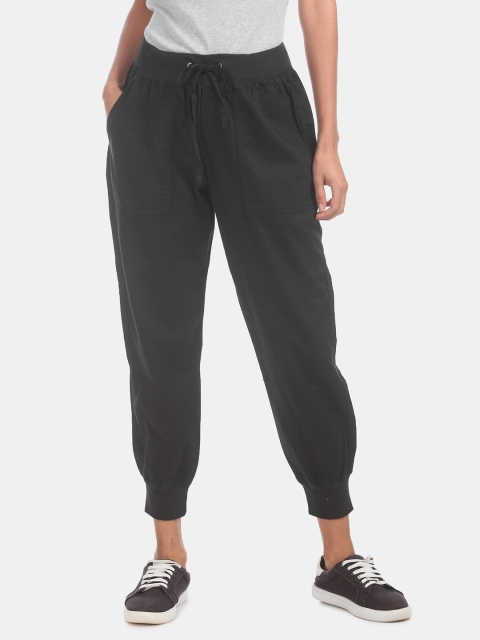 

GAP Women Charcoal Grey Regular Fit Solid Joggers