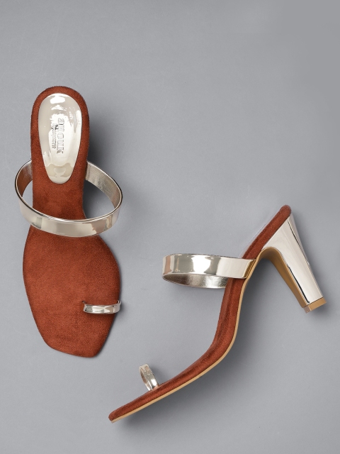 

Anouk Women Gold-Toned Solid Heels