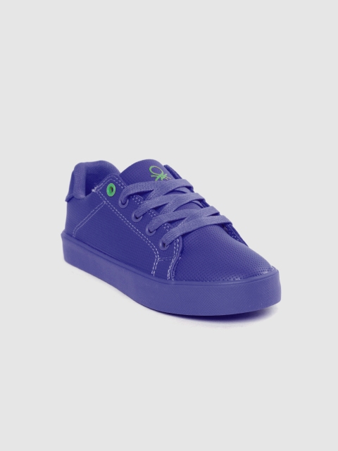 

United Colors of Benetton Kids Blue Textured Sneakers