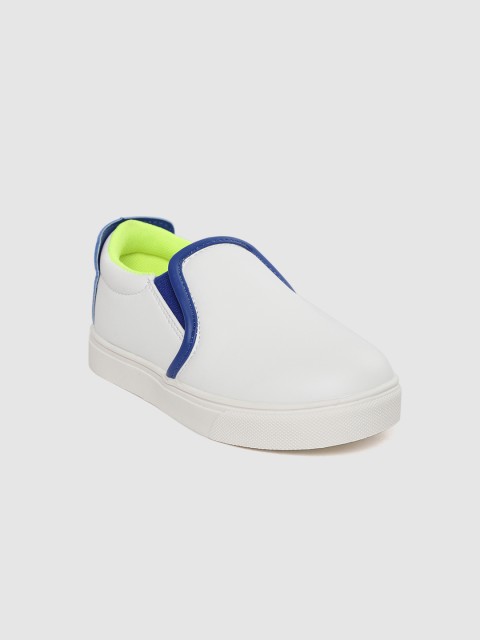 

United Colors of Benetton Kids White Slip-On Sneakers